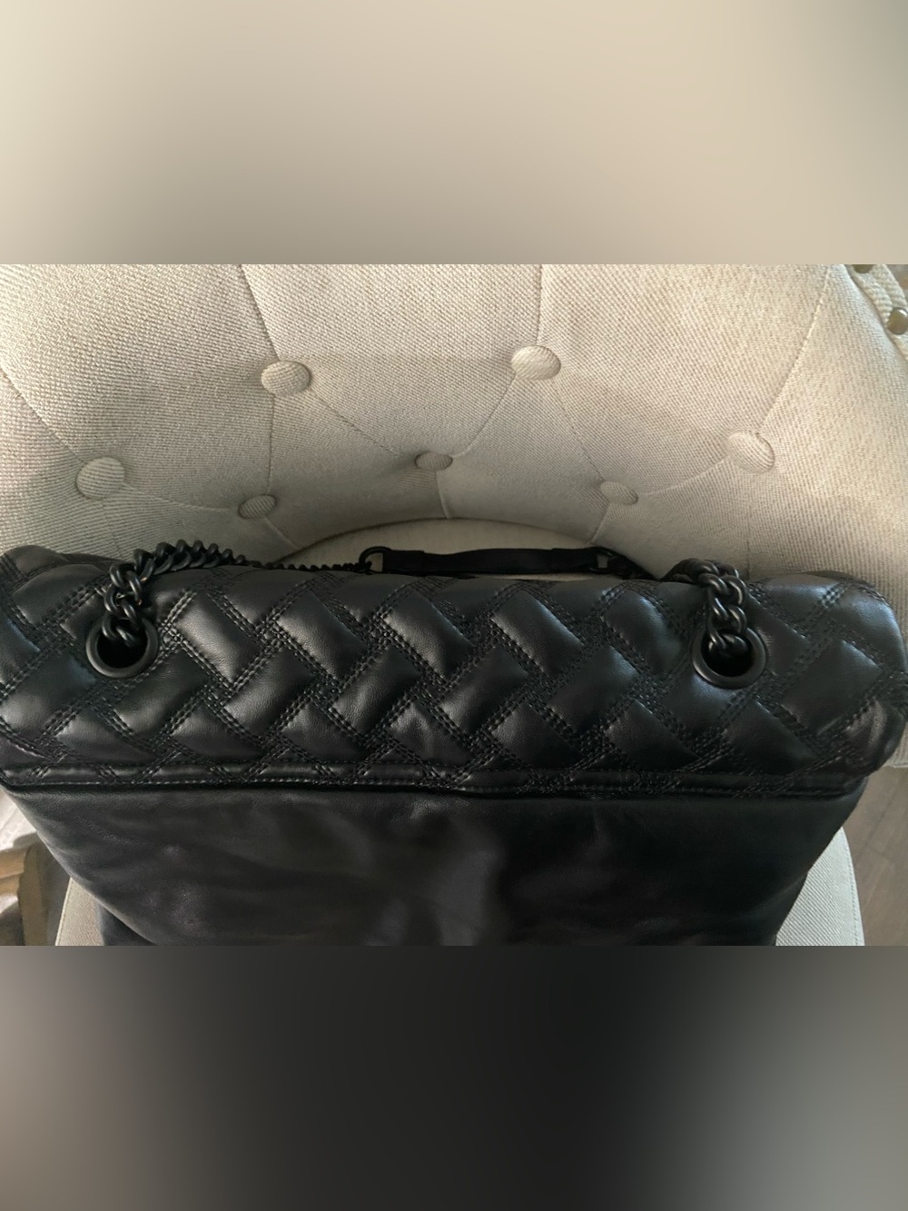 Kurt Geiger London XXL Kensington Drench Leather Shoulder Bag Black. - Picture 9 of 9